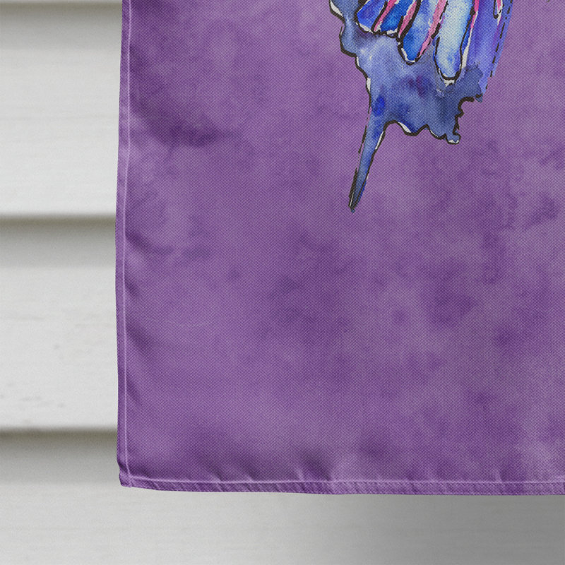 Niehaus Double Sided 40'' H x 28'' W Polyester Animal House Flag, Purple