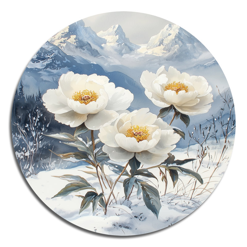 Johs - Décoration murale traditionnelle en métal blanc, H 16 po x l 16 po