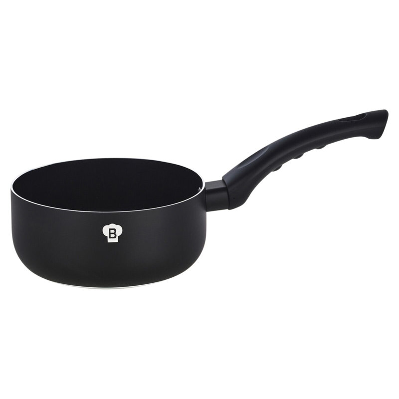 5 - Piece Almunium Cookware Set, Matte Black