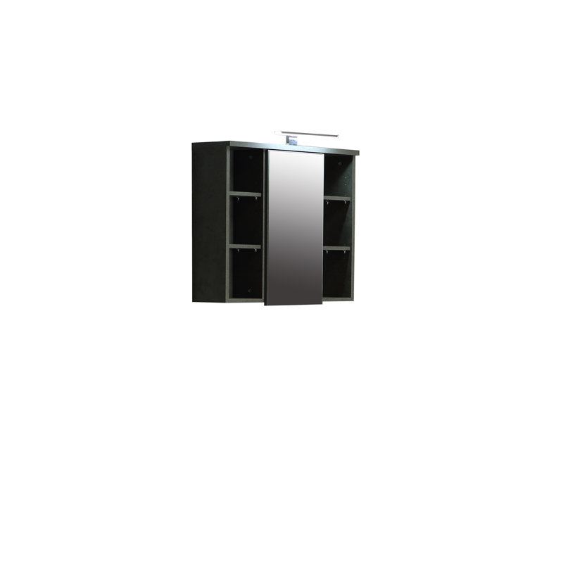 Aceituno Bathroom Cabinet, Dark Grey Concrete/Vintage Old Wood