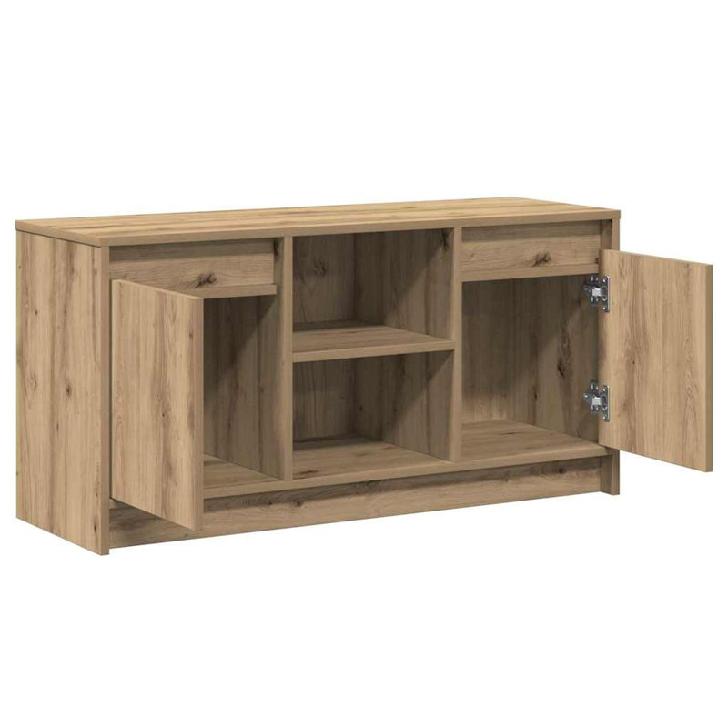 TV Cabinet 100 X 34 X 50 Cm Engineered Wood, Natural