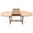  Cosper Oval Teak Outdoor Extension Dining Table, 71" extends to 94" with Butterfly Leaf-123143819
