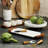 Nambe Chevron Cheese Tray W/ Knives
