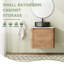 Meuble-lavabo mural 24 po avec comptoir en quartz