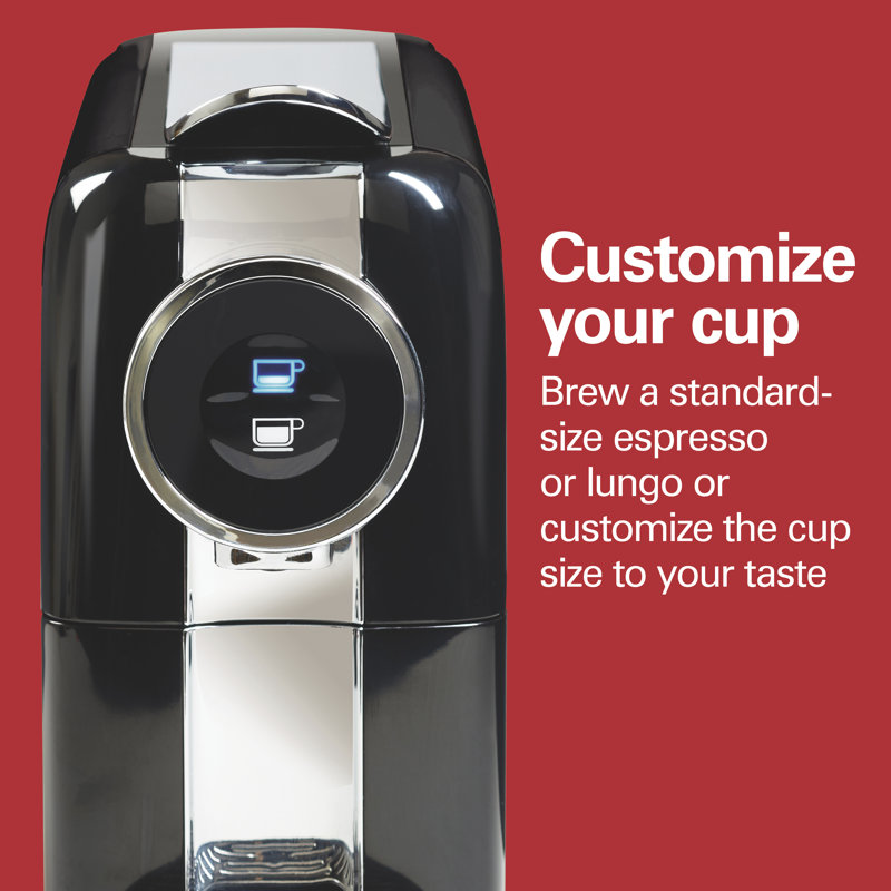 Black Automatic Nespresso Compatible Espresso Machine with Pump