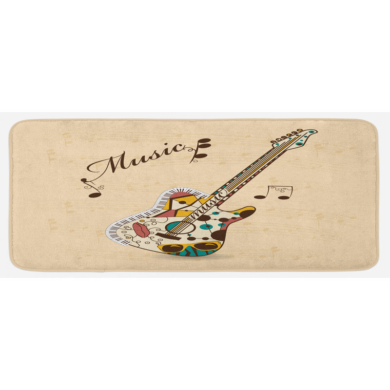 Tapis de cuisine guitare