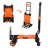 2-in-1 Folding Hand Truck & 4-Wheel Utility Cart, 330 LBS Capacity Folding Basket & Retractable Handle, Orange-138889859