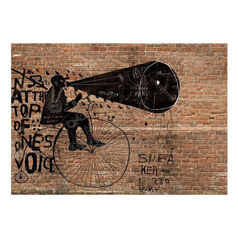 «Eyvind City News on Brick», murale, L 110 po x l 157 po