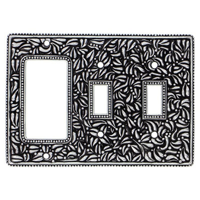 San Michele 3-Gang Toggle Light Switch/Rocker Combination Wall Plate