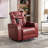 270 Degree Swivel Pu Leather Power Recliner Home Theater Recliner With Tray Table, Phone Holder,Cup Holder,Usb Port-1281092213