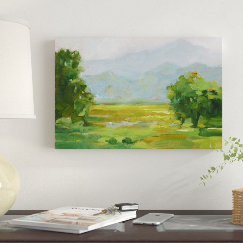 «Mountain Backdrop III», reproduction sur toile, H 8 po x l 12 po x P 0,75 po, Toile tendue, Pas de tapis