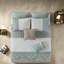 Luxurious King Bedding Sets With Hypoallergenic Polyester, Modern Seafoam Design For Home