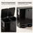 Waste Separator Step Trash Can with Dual Buckets, Deodorizer Compartment, and Stainless Steel Body