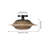 Hand-Woven Bamboo Semi-Flush Ceiling Light-958143777