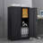 Black Metal Folding Storage Cabinet - Locking Doors, Adjustable Shelf, Filing Function For Home/office/school/garage