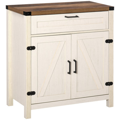 Rustic Farmhouse Sideboard Buffet Cabinet With Barn Doors And Ample Storage, Perfect For Kitchen And Living Room Decor by Ophelia & Co.