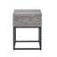 Table de bout avec rangement Celestial Base en métal. 17,49 l x 17 P 24 H-193138864-193138865