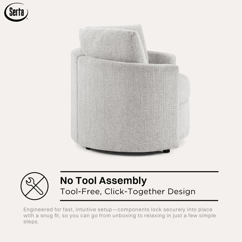 Chaise de rangement Bennet 48 po, Taupe