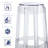 Casper Bar Stool Backless Set Of 2 In Clear