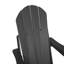 Chaise Adirondack pliante Hdpe avec porte-gobelet double - composite de texture bois, toutes saisons (capacité de 350 lb)-1179619685