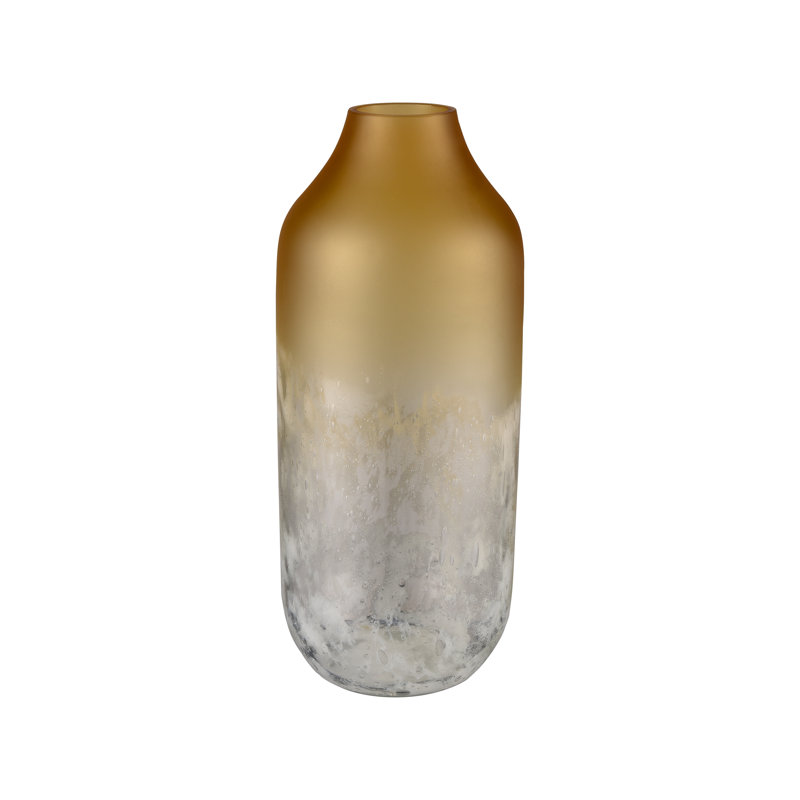 Vase Nealon - Petit ocre, H 13,75 po x l 5,5 po x P 5,5 po