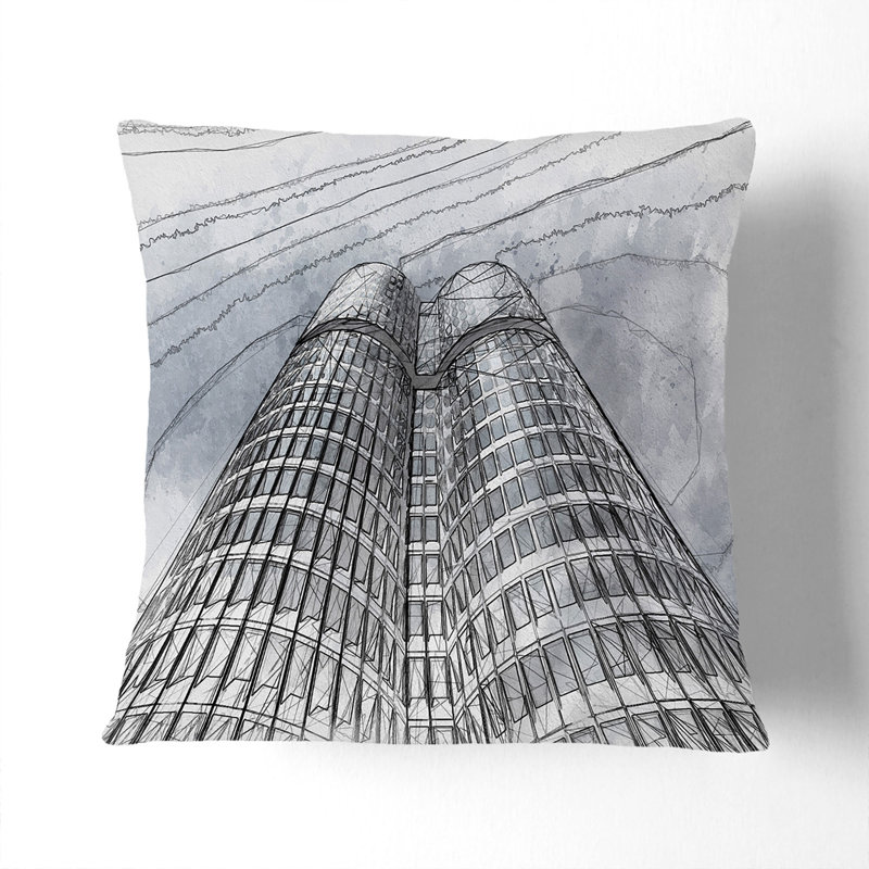 Square Cushion, Stone, 40cm H x 40cm W x 15cm D