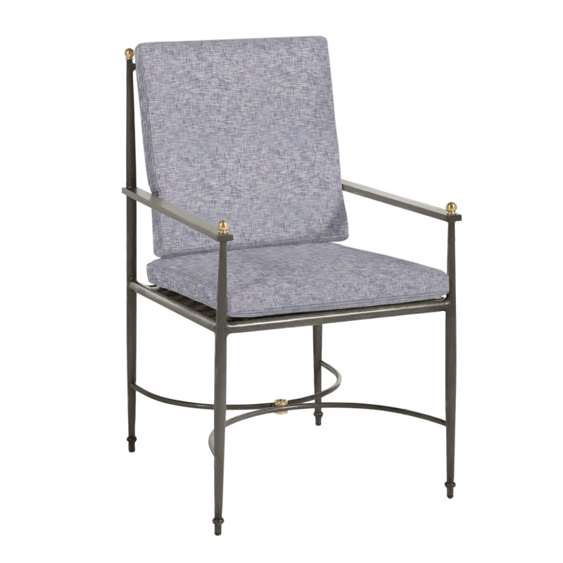 Roma Patio Chair with Cushions, No Welt, Perigold Posh Oat