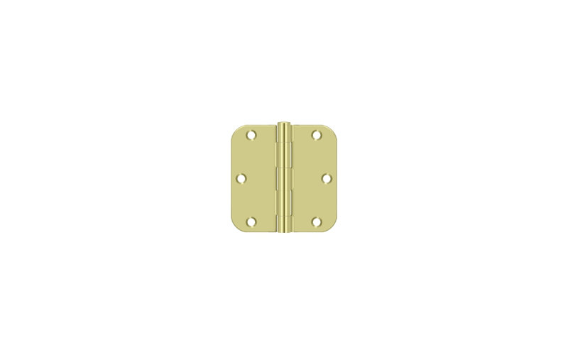 Charnière à rayon de 3 1/2 po x 3 1/2 po x 5/8 po Deltana S35R5BK2D, épaisseur résidentielle en dichromate de zinc