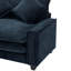 Canapé modulaire en chenille de 111 po avec deux repose-pieds amovibles, deux ports USB, deux porte-gobelets et une grande boîte de rangement pour le salon-2097476789