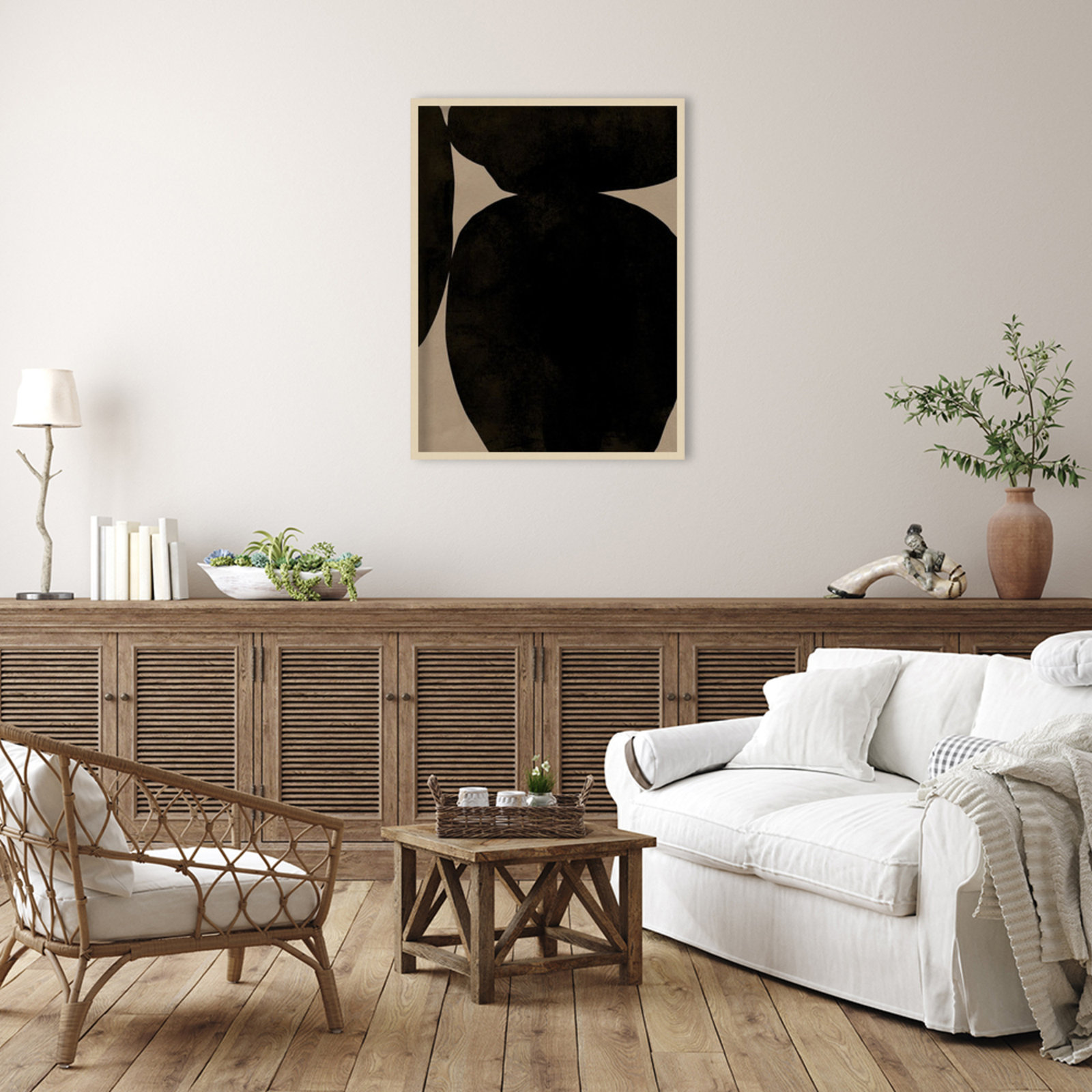 Heirloom Orbs II by Jacob Green, 41" H x 31" W x 1" D, Brown