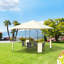 Seeber 3 x 3 m Patio Garden Metal Gazebo with Steel Frame, Cream