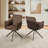 360° Swivel Home Office Desk Chairs Set Of 2,Dining Chairs With Arm, Upholstered Bedroom Chairs With Metal Base,Makeup Chair For Vanity-293132848