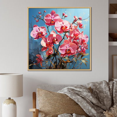 " Neon Pink Orchids Pop "