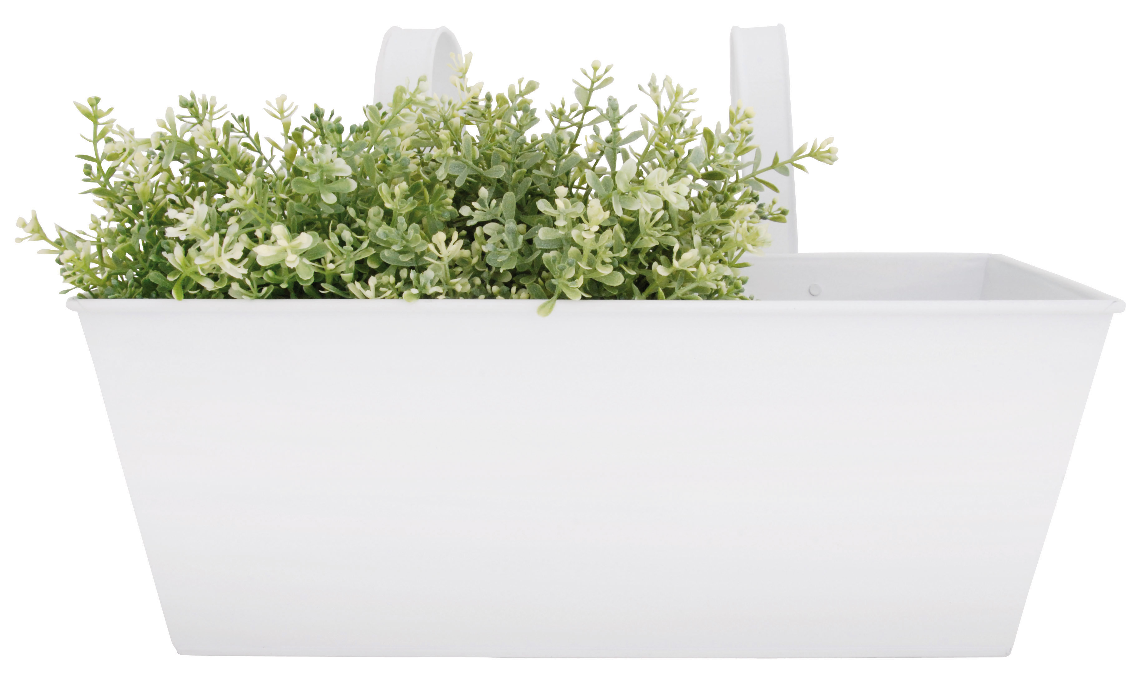 Ebern Designs Barnaton Zinc Railing Planter & Reviews | Wayfair