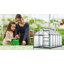 Serre en polycarbonate de 10 pi L x 6 pi avec évent de toit pour la ventilation et gouttière, Hobby Greenhouse for Winter-98260963