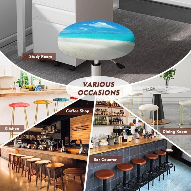 Housse de tabouret de bar Hawaiian Ocean