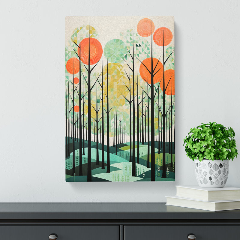 Spring Forest Constructivism - Print, 50cm H x 35cm W x 3cm D