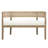Elio Mid-Century Modern PE Rattan Back Upholstered Loveseat-412262854