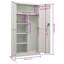 Locker Cabinet 90x40x180 cm Steel-2120027381