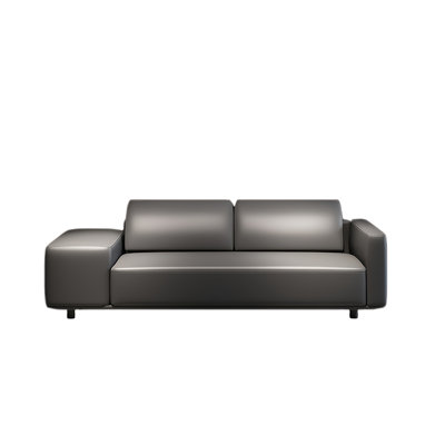 Leather Match Upholstered Bench