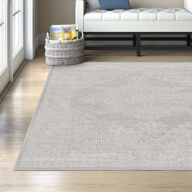 Shyann Oriental Light Gray Area Rug