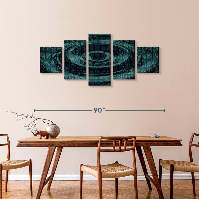 Data Ripple, 36" H x 80" W