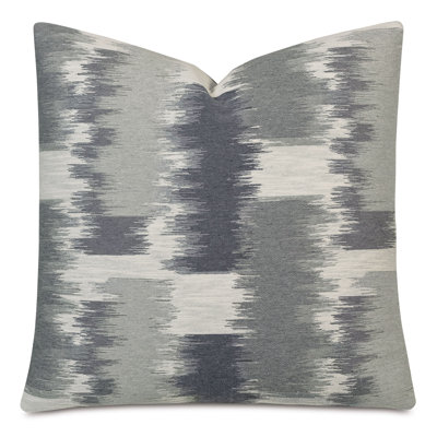 Abstract Cotton Blend Reversible Throw Pillow
