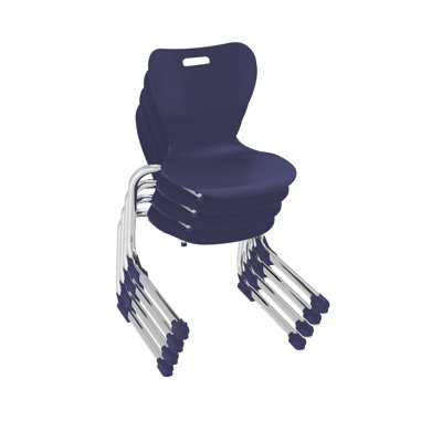 14" Ergo Cantilever Chair, 4-Pack - Navy
