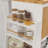 Kitchen Island Cart,Kitchen Bar&Serving Cart Rolling On Wheels With Spice Rack Towel Holder Utility Storage Trolley With Storage Drawers-642699556