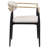 Onaigh Fabric Upholstered Dining Arm Chair Beige (Set of 2)-1471888152