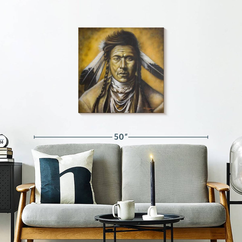 Young Warrior, 24" H x 24" W