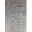 Tapis turc contemporain en laine à motif géométrique Kilim 8 x 11