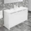 Ensemble de meuble-lavabo double 63 "avec miroir 63"