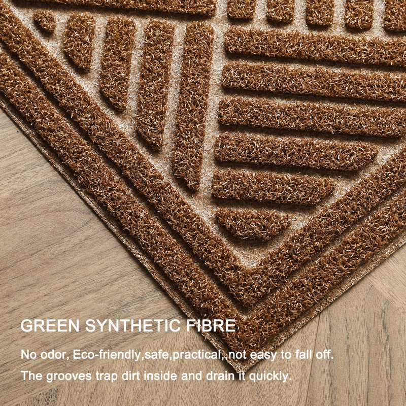 Non-Slip Geometric Doormat, 38.1cm W x 61cm L